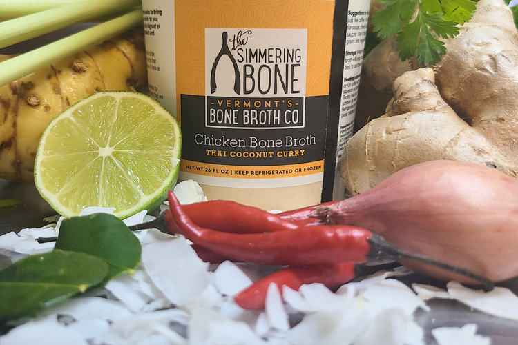Thai coconut curry bone broth 6x48