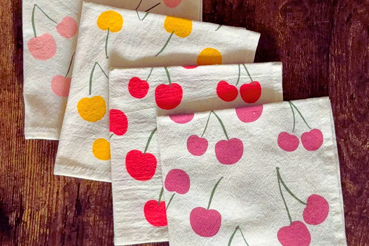 Cherries napkins 6x48