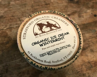organic wintermint ice cream grassfed guernsey cows vermont