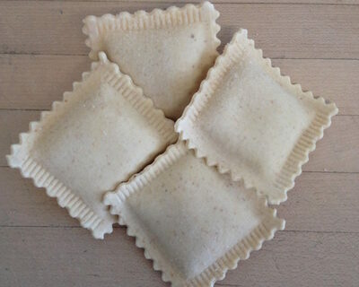 fresh ravioli browned butter and sweet potato