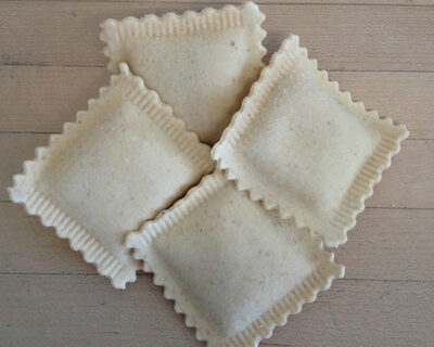  dairy free pea ravioli