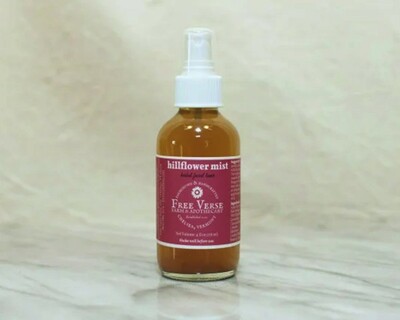 hillflower mist facial toner vermont made