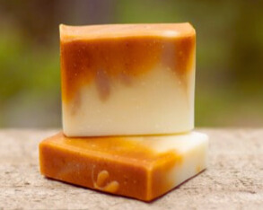 hand made hand cut vermont turmeric soap