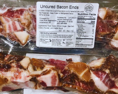 uncrued bacon ends pastured hogs