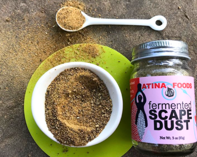 fermented garlic scape dust