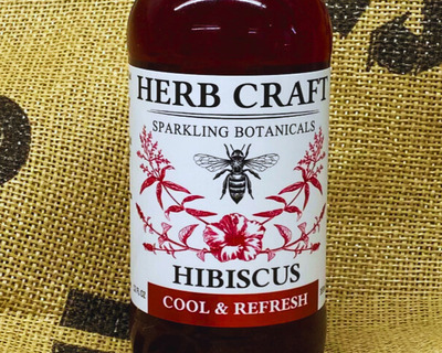 herb craft hibiscus sparkling beverage