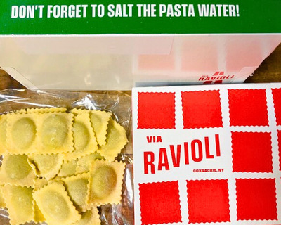 fresh asparagus ravioli