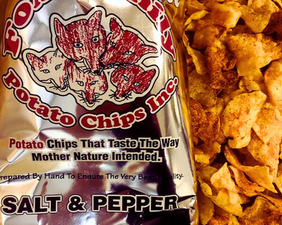 hand cut maine salt and pepper potato chips
