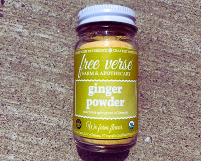 organic vermont grown ginger powder