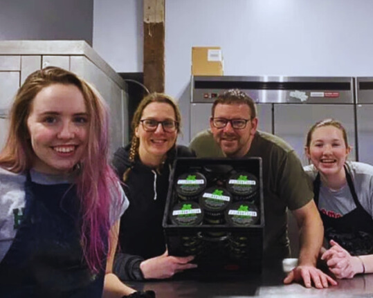 the crew at Vegeteball's, NH