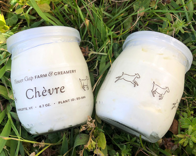 vermont chevre in a resealable glass jar