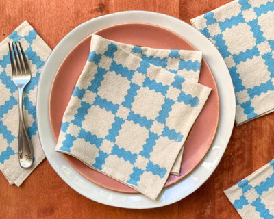 hand printed cloth napkins