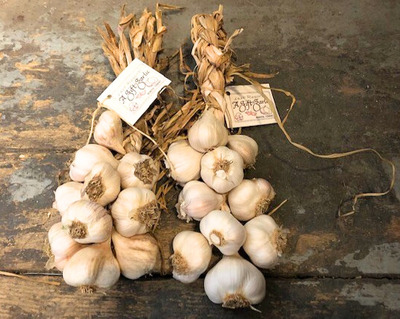 organic vermont made garlic braid