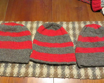 Vermont wll red striped hat