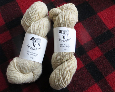 cream vermont wool yarn