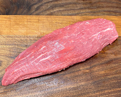 organic humanely raised devon cattle teres major steak