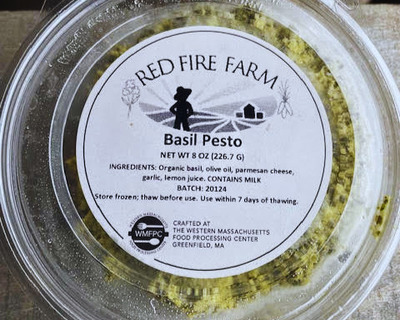 farm made organic basil pesto