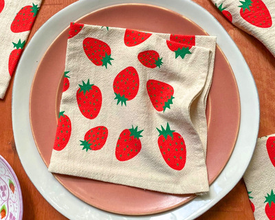 strawberry napkins
