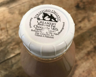 organic chocolate milk grassfed guernsey cows vermont glass bottle
