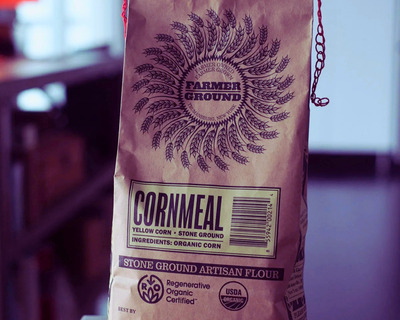 organic new york grown and milled corn meal