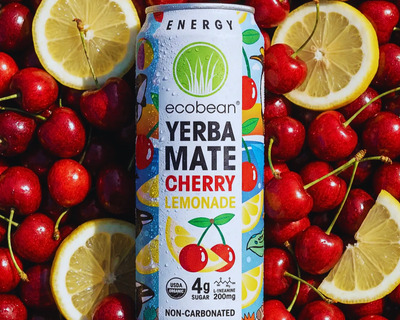 vermont made organic cherry lemonade yerba mate