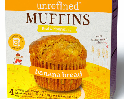 frozen whole grain banana bread muffins