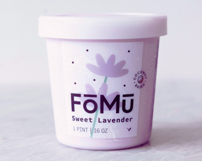 coconut based sweet lavender ice cream