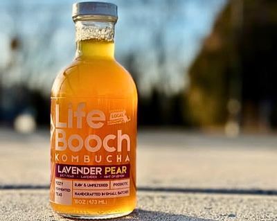 lavender pear kombucha
