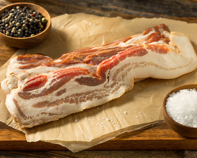 sliced uncured bacon