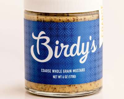 coarse whole grain new england made mustard