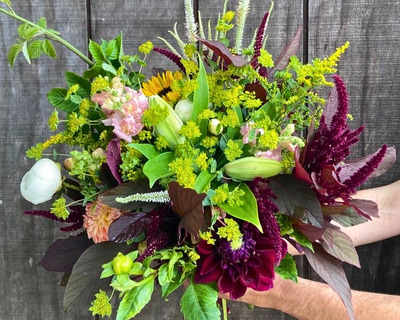 new england grown organic large bouquet